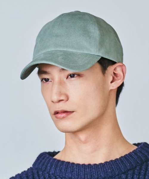 OVERRIDE（オーバーライド）の「OVERRIDE FAKE SUEDE 6P CAP（キャップ・メンズ・ブラック/ベージュ/グリーン/キャメル・57~59cm）」の4枚目の写真