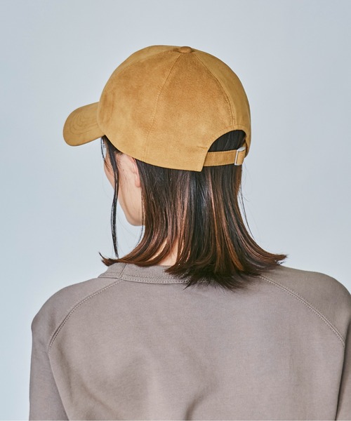 OVERRIDE（オーバーライド）の「OVERRIDE FAKE SUEDE 6P CAP（キャップ・メンズ・ブラック/ベージュ/グリーン/キャメル・57~59cm）」の15枚目の写真