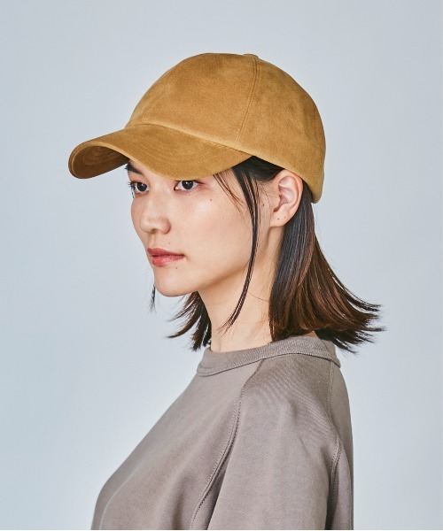 OVERRIDE（オーバーライド）の「OVERRIDE FAKE SUEDE 6P CAP（キャップ・メンズ・ブラック/ベージュ/グリーン/キャメル・57~59cm）」の17枚目の写真