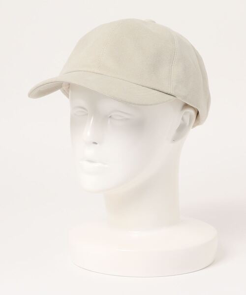 OVERRIDE（オーバーライド）の「OVERRIDE FAKE SUEDE 6P CAP（キャップ・メンズ・ブラック/ベージュ/グリーン/キャメル・57~59cm）」の6枚目の写真