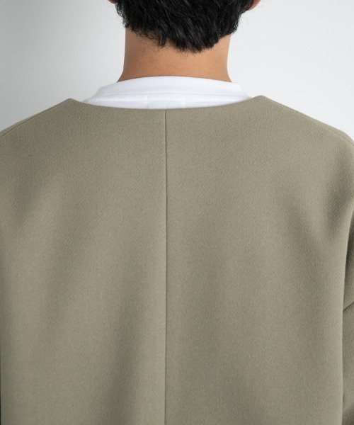 LOWRYS FARM(ローリーズファーム)の「ウールライクノーカラージャケット 950313(ノーカラージャケット・メンズ・ブラウン/オレンジ/グリーン/アイボリー/ブルー・MEDIUM/LARGE)」の6枚目の写真