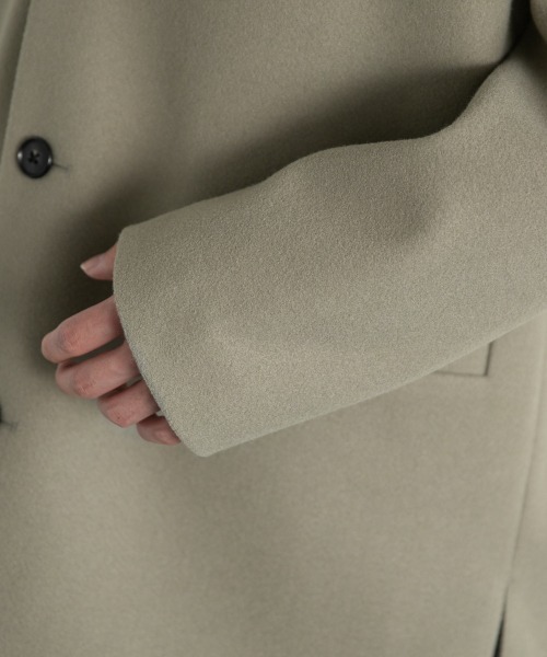 LOWRYS FARM(ローリーズファーム)の「ウールライクノーカラージャケット 950313(ノーカラージャケット・メンズ・ブラウン/オレンジ/グリーン/アイボリー/ブルー・MEDIUM/LARGE)」の10枚目の写真