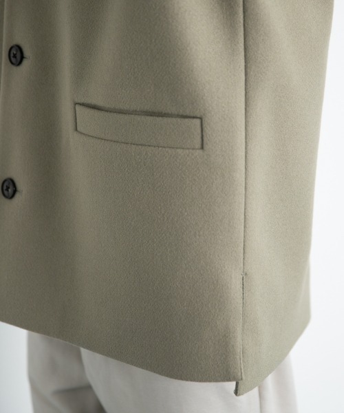 LOWRYS FARM(ローリーズファーム)の「ウールライクノーカラージャケット 950313(ノーカラージャケット・メンズ・ブラウン/オレンジ/グリーン/アイボリー/ブルー・MEDIUM/LARGE)」の11枚目の写真