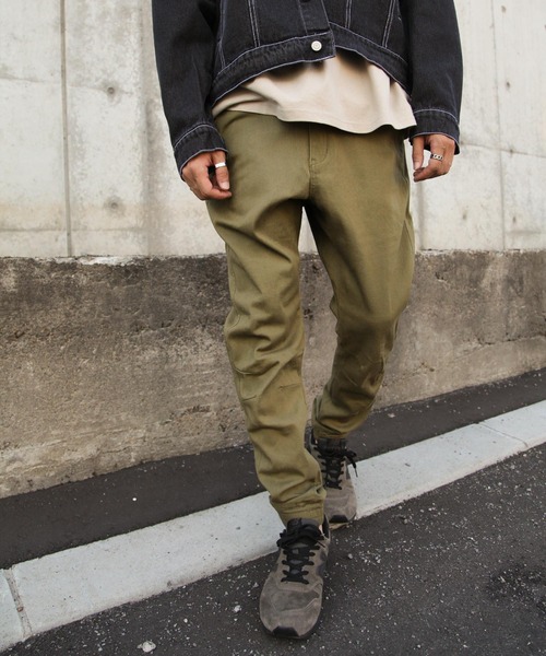 ZIP FIVE(ジップファイブ)の「【ZIP FIVE】テーパードスキニージョガーパンツ(チノパンツ・メンズ・ブラック/カーキ/ブルー/ベージュ/サックスブルー/ブラック系・LARGE/X-LARGE/SMALL/MEDIUM)」の15枚目の写真