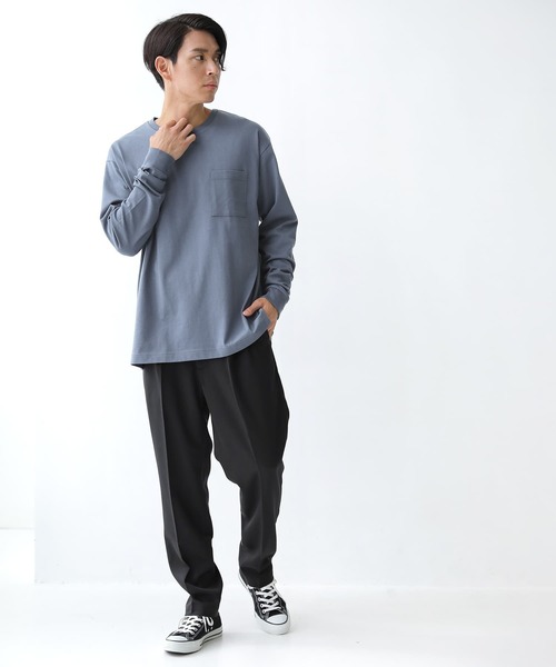 osharewalker（オシャレウォーカー）の「【廃盤】『センタープレステーパードパンツ』（その他パンツ・メンズ・ブラック/キャメル・M/L/XL）」の22枚目の写真