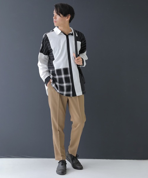 osharewalker（オシャレウォーカー）の「【廃盤】『センタープレステーパードパンツ』（その他パンツ・メンズ・ブラック/キャメル・M/L/XL）」の10枚目の写真