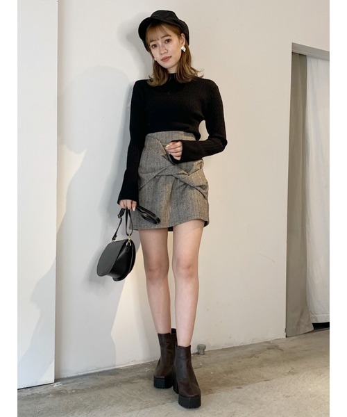 dazzlin（ダズリン）の「サイドゴアショートブーツ（ブーツ・レディース・グレー/ブラック/ブラウン・SMALL/MEDIUM/LARGE）」の16枚目の写真