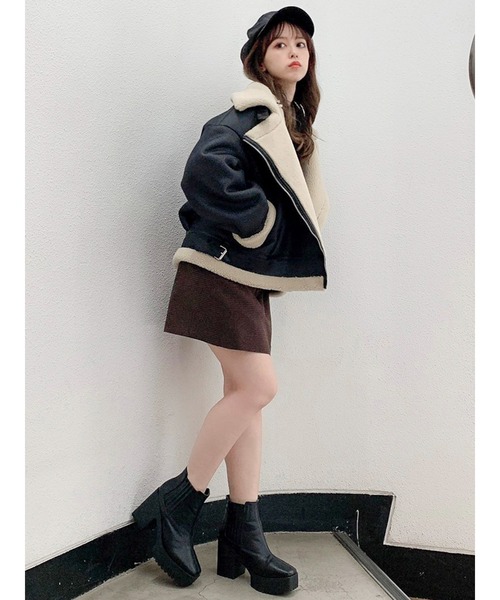 dazzlin（ダズリン）の「サイドゴアショートブーツ（ブーツ・レディース・グレー/ブラック/ブラウン・SMALL/MEDIUM/LARGE）」の15枚目の写真