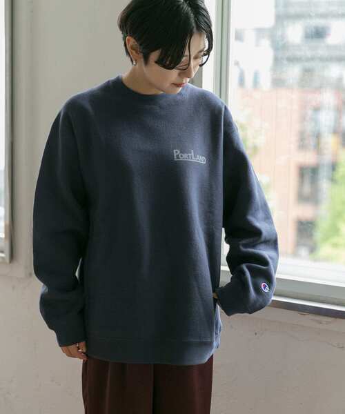 Champion（チャンピオン）の「『別注』Champion×DOORS　RWクルー（スウェット・メンズ・グレー/ネイビー/ベージュ・LARGE/MEDIUM）」の4枚目の写真