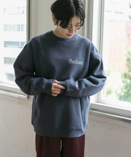 Champion（チャンピオン）の「『別注』Champion×DOORS　RWクルー（スウェット・メンズ・グレー/ネイビー/ベージュ・LARGE/MEDIUM）」の5枚目の写真