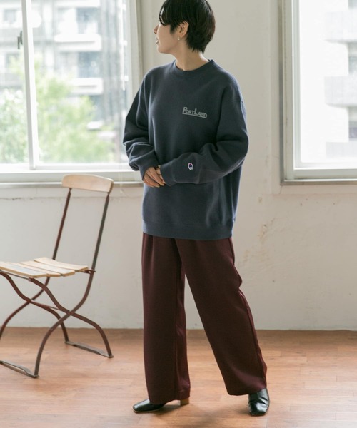 Champion（チャンピオン）の「『別注』Champion×DOORS　RWクルー（スウェット・メンズ・グレー/ネイビー/ベージュ・LARGE/MEDIUM）」の6枚目の写真