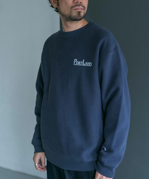 Champion（チャンピオン）の「『別注』Champion×DOORS　RWクルー（スウェット・メンズ・グレー/ネイビー/ベージュ・LARGE/MEDIUM）」の11枚目の写真