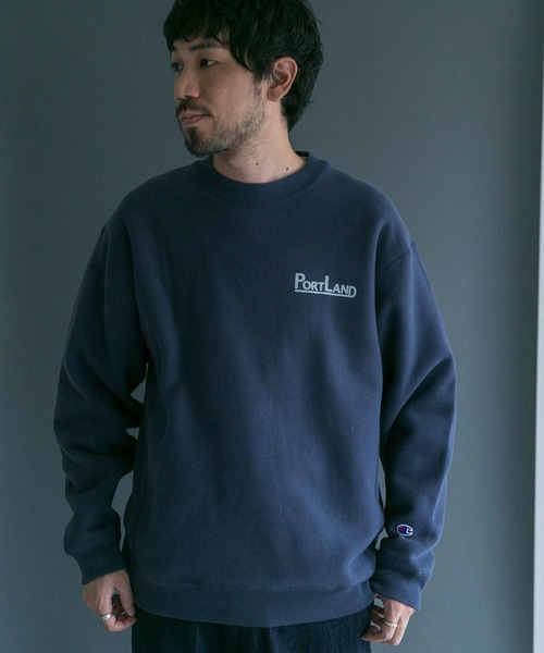 Champion（チャンピオン）の「『別注』Champion×DOORS　RWクルー（スウェット・メンズ・グレー/ネイビー/ベージュ・LARGE/MEDIUM）」の12枚目の写真