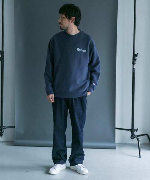 Champion（チャンピオン）の「『別注』Champion×DOORS　RWクルー（スウェット・メンズ・グレー/ネイビー/ベージュ・LARGE/MEDIUM）」の14枚目の写真