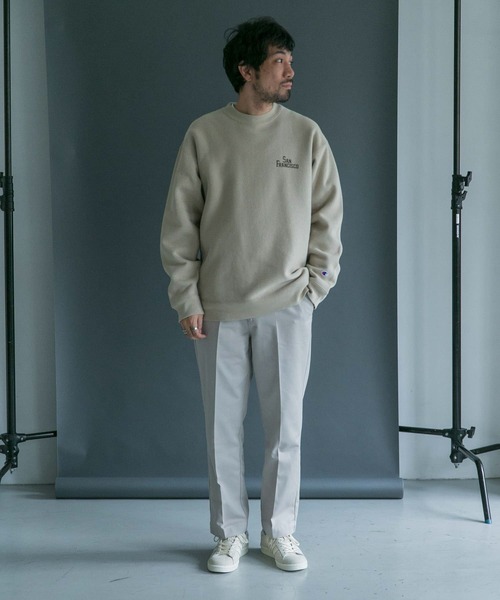 Champion（チャンピオン）の「『別注』Champion×DOORS　RWクルー（スウェット・メンズ・グレー/ネイビー/ベージュ・LARGE/MEDIUM）」の19枚目の写真