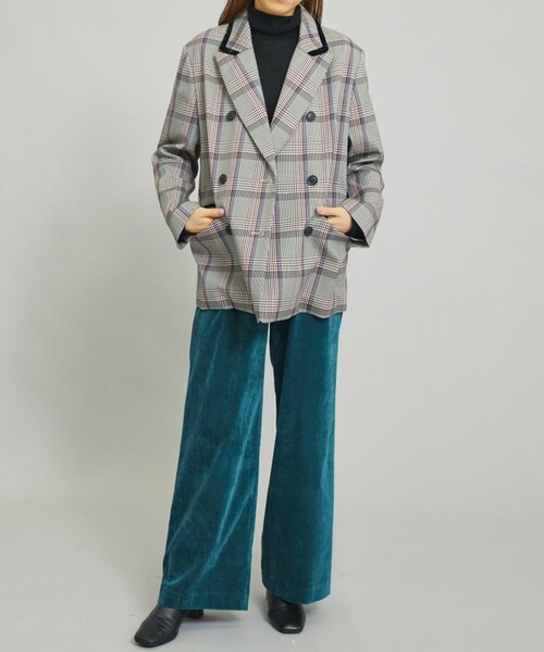 MATURED(マチュアード)の「【MATURED】チェックテーラードジャケット(テーラードジャケット・レディース・ブラウン/グレー・FREE)」の20枚目の写真