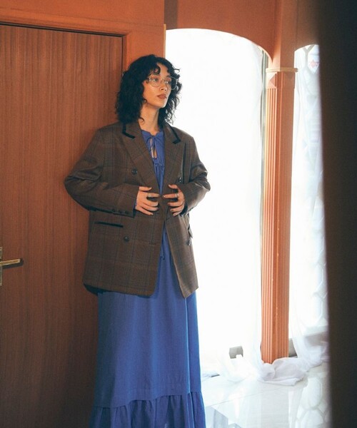 MATURED(マチュアード)の「【MATURED】チェックテーラードジャケット(テーラードジャケット・レディース・ブラウン/グレー・FREE)」の21枚目の写真