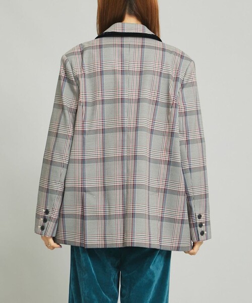 MATURED(マチュアード)の「【MATURED】チェックテーラードジャケット(テーラードジャケット・レディース・ブラウン/グレー・FREE)」の13枚目の写真