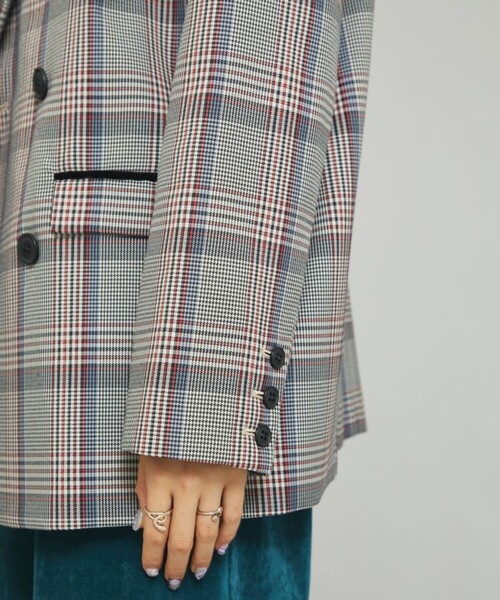 MATURED(マチュアード)の「【MATURED】チェックテーラードジャケット(テーラードジャケット・レディース・ブラウン/グレー・FREE)」の22枚目の写真