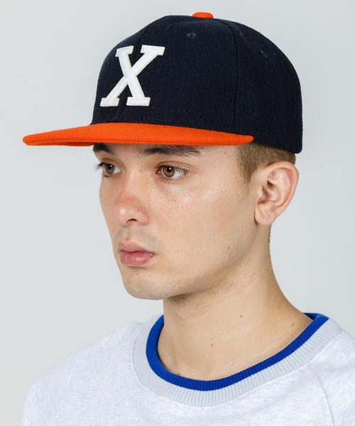 XLARGE（エクストララージ）の「BI COLOR FRONTPATCH CAP（キャップ・メンズ・ブラック/ネイビー/グレー・ONE SIZE）」の3枚目の写真