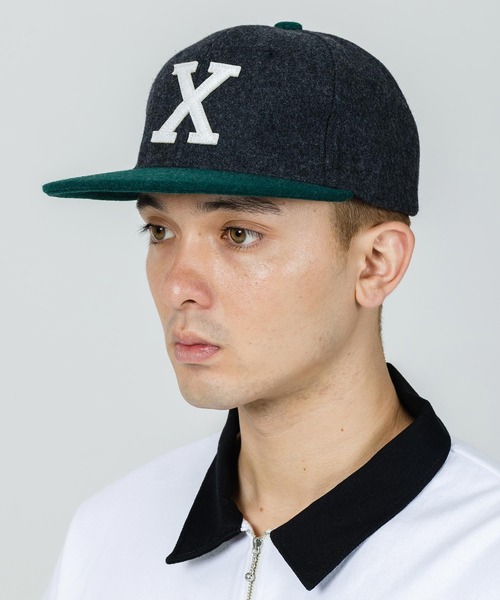 XLARGE（エクストララージ）の「BI COLOR FRONTPATCH CAP（キャップ・メンズ・ブラック/ネイビー/グレー・ONE SIZE）」の2枚目の写真