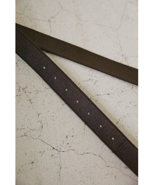 STYLEMIXER(スタイルミキサー)の「レザーユニセックスベルト(ベルト・レディース・ブラウン/ブラック・FREE)」の5枚目の写真