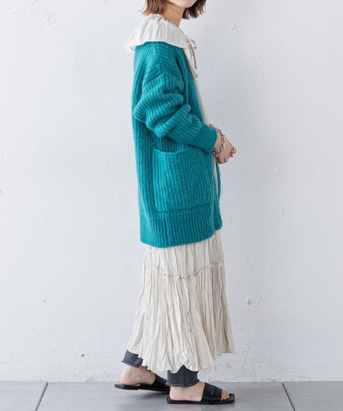 CIAOPANIC TYPY（チャオパニックティピー）の「【付け襟付き】ワッシャーワンピース（ワンピース・レディース・アイボリー/ブラック/イエロー・ONE SIZE）」の6枚目の写真