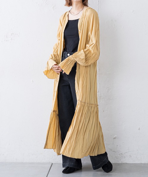 CIAOPANIC TYPY（チャオパニックティピー）の「【付け襟付き】ワッシャーワンピース（ワンピース・レディース・アイボリー/ブラック/イエロー・ONE SIZE）」の22枚目の写真