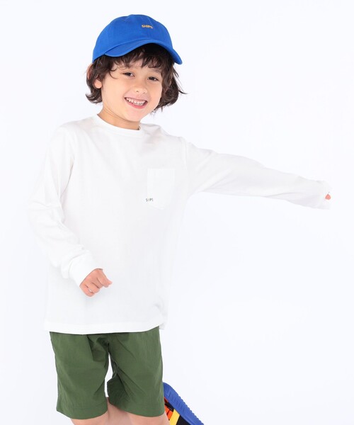 SHIPS（シップス）の「【WEB限定】SHIPS KIDS:100～160cm / ＜家族おそろい＞SHIPS マイクロロゴ ロングスリーブ TEE（Tシャツ/カットソー・キッズ・ホワイト/ブラック/ライトグリーン/ネイビー/キャメル/ピンク/ラベンダー/ホワイト系・100/110/120/130/S/145/M/160）」の17枚目の写真