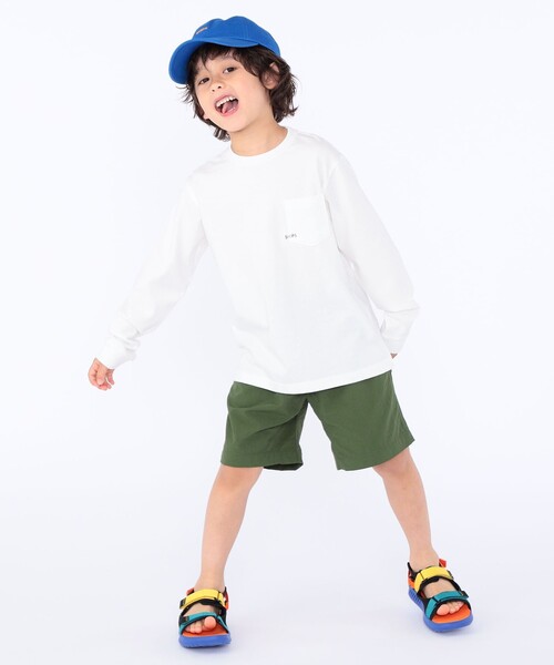 SHIPS（シップス）の「【WEB限定】SHIPS KIDS:100～160cm / ＜家族おそろい＞SHIPS マイクロロゴ ロングスリーブ TEE（Tシャツ/カットソー・キッズ・ホワイト/ブラック/ライトグリーン/ネイビー/キャメル/ピンク/ラベンダー/ホワイト系・100/110/120/130/S/145/M/160）」の19枚目の写真