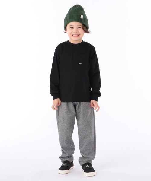 SHIPS（シップス）の「【WEB限定】SHIPS KIDS:100～160cm / ＜家族おそろい＞SHIPS マイクロロゴ ロングスリーブ TEE（Tシャツ/カットソー・キッズ・ホワイト/ブラック/ライトグリーン/ネイビー/キャメル/ピンク/ラベンダー/ホワイト系・100/110/120/130/S/145/M/160）」の22枚目の写真