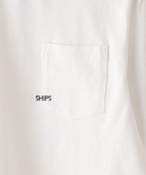 SHIPS（シップス）の「【WEB限定】SHIPS KIDS:100～160cm / ＜家族おそろい＞SHIPS マイクロロゴ ロングスリーブ TEE（Tシャツ/カットソー・キッズ・ホワイト/ブラック/ライトグリーン/ネイビー/キャメル/ピンク/ラベンダー/ホワイト系・100/110/120/130/S/145/M/160）」の21枚目の写真