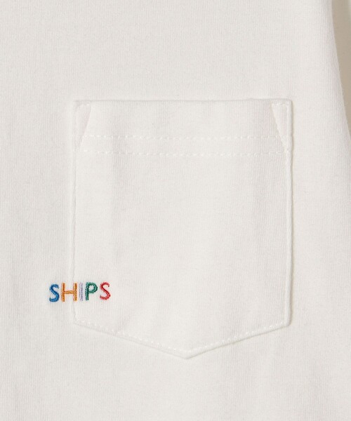 SHIPS（シップス）の「【WEB限定】SHIPS KIDS:100～160cm / ＜家族おそろい＞SHIPS マイクロロゴ ロングスリーブ TEE（Tシャツ/カットソー・キッズ・ホワイト/ブラック/ライトグリーン/ネイビー/キャメル/ピンク/ラベンダー/ホワイト系・100/110/120/130/S/145/M/160）」の22枚目の写真
