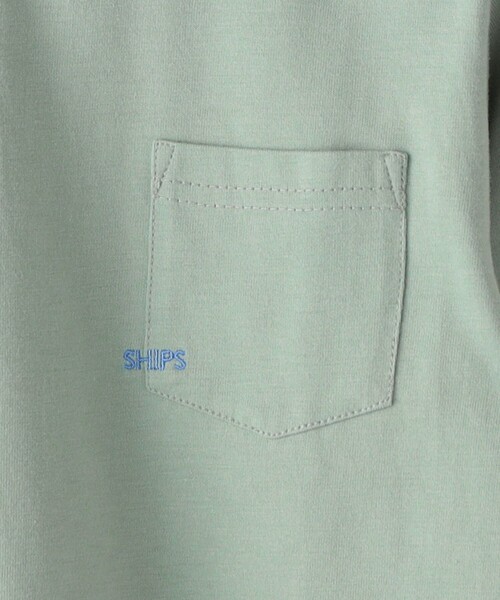 SHIPS（シップス）の「【WEB限定】SHIPS KIDS:100～160cm / ＜家族おそろい＞SHIPS マイクロロゴ ロングスリーブ TEE（Tシャツ/カットソー・キッズ・ホワイト/ブラック/ライトグリーン/ネイビー/キャメル/ピンク/ラベンダー/ホワイト系・100/110/120/130/S/145/M/160）」の16枚目の写真