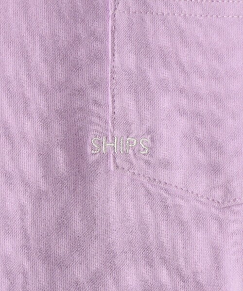 SHIPS（シップス）の「【WEB限定】SHIPS KIDS:100～160cm / ＜家族おそろい＞SHIPS マイクロロゴ ロングスリーブ TEE（Tシャツ/カットソー・キッズ・ホワイト/ブラック/ライトグリーン/ネイビー/キャメル/ピンク/ラベンダー/ホワイト系・100/110/120/130/S/145/M/160）」の18枚目の写真