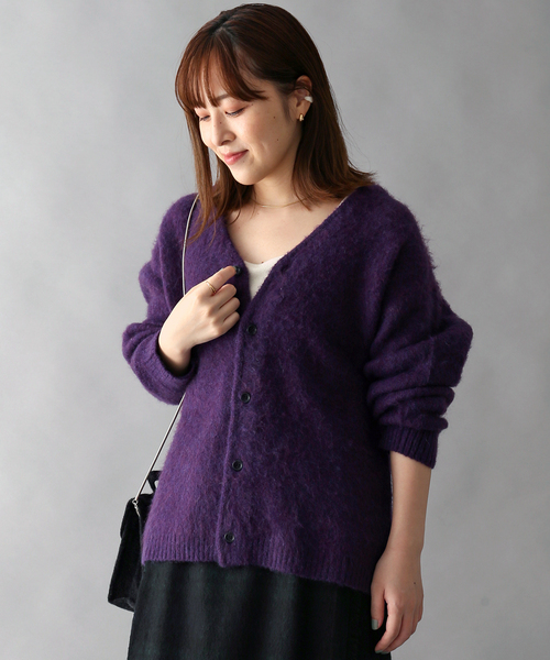 B.C STOCK(ベーセーストック)の「CRH MOHAIR MIX CARDIGAN(カーディガン/ボレロ・メンズ・ブラック/パープル/グリーン・MEDIUM/LARGE)」の21枚目の写真
