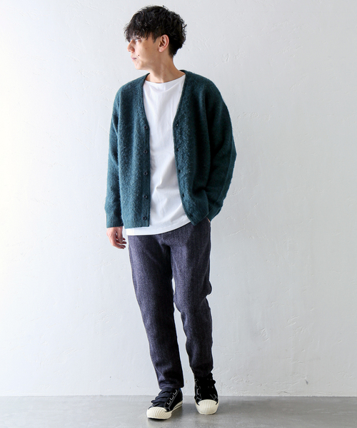 B.C STOCK(ベーセーストック)の「CRH MOHAIR MIX CARDIGAN(カーディガン/ボレロ・メンズ・ブラック/パープル/グリーン・MEDIUM/LARGE)」の16枚目の写真