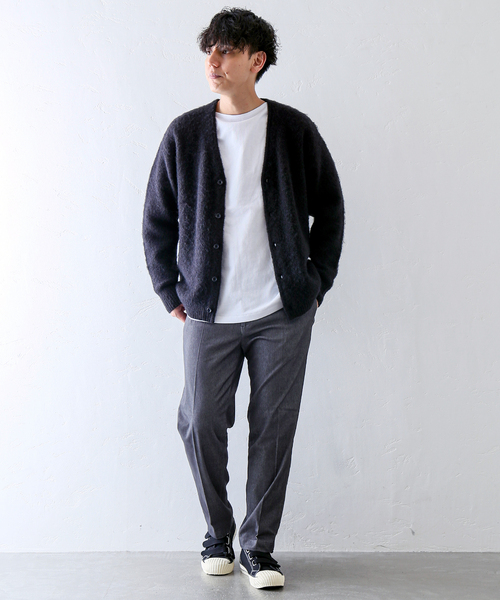 B.C STOCK(ベーセーストック)の「CRH MOHAIR MIX CARDIGAN(カーディガン/ボレロ・メンズ・ブラック/パープル/グリーン・MEDIUM/LARGE)」の13枚目の写真
