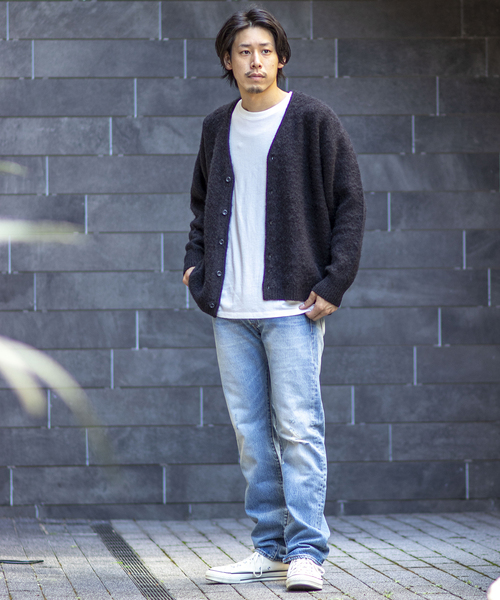 B.C STOCK(ベーセーストック)の「CRH MOHAIR MIX CARDIGAN(カーディガン/ボレロ・メンズ・ブラック/パープル/グリーン・MEDIUM/LARGE)」の12枚目の写真