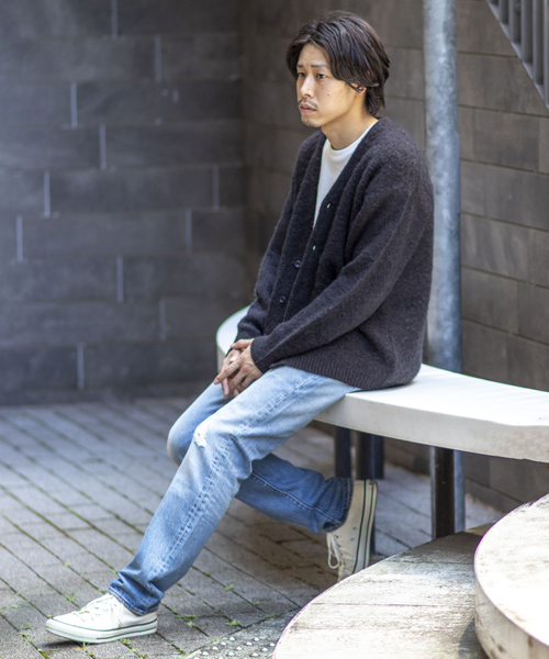 B.C STOCK(ベーセーストック)の「CRH MOHAIR MIX CARDIGAN(カーディガン/ボレロ・メンズ・ブラック/パープル/グリーン・MEDIUM/LARGE)」の11枚目の写真
