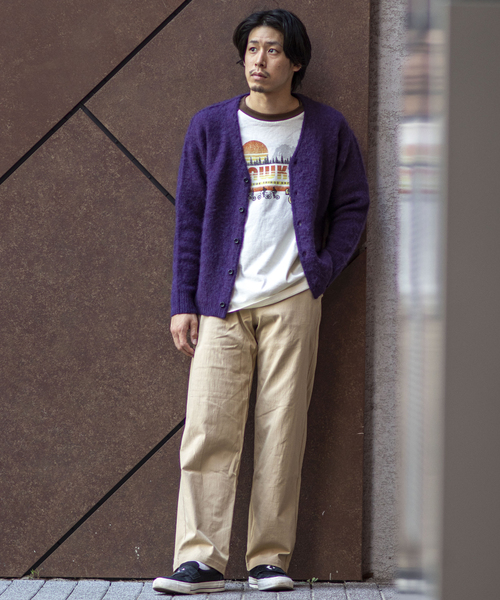 B.C STOCK(ベーセーストック)の「CRH MOHAIR MIX CARDIGAN(カーディガン/ボレロ・メンズ・ブラック/パープル/グリーン・MEDIUM/LARGE)」の10枚目の写真