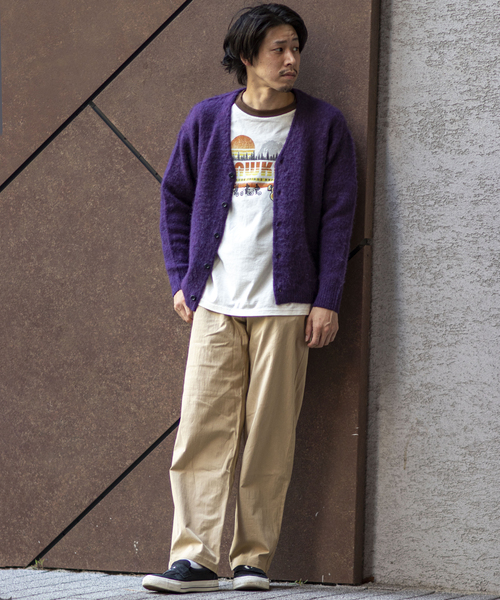 B.C STOCK(ベーセーストック)の「CRH MOHAIR MIX CARDIGAN(カーディガン/ボレロ・メンズ・ブラック/パープル/グリーン・MEDIUM/LARGE)」の9枚目の写真