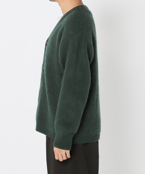 B.C STOCK(ベーセーストック)の「CRH MOHAIR MIX CARDIGAN(カーディガン/ボレロ・メンズ・ブラック/パープル/グリーン・MEDIUM/LARGE)」の5枚目の写真