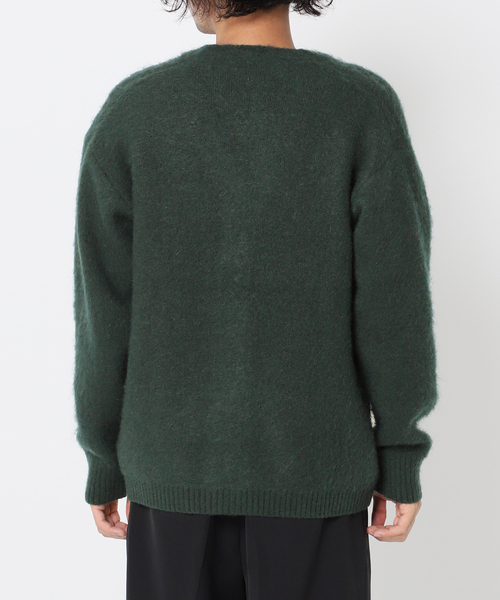 B.C STOCK(ベーセーストック)の「CRH MOHAIR MIX CARDIGAN(カーディガン/ボレロ・メンズ・ブラック/パープル/グリーン・MEDIUM/LARGE)」の4枚目の写真