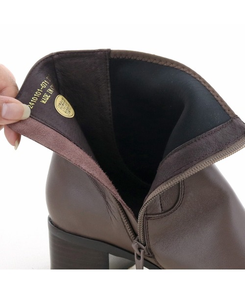 あしながおじさん（アシナガオジサン）の「ストレッチプレーンブーツ　-2410101（ブーツ・レディース・グレー/ブラック・24.5cm/23.0cm/24.0cm/22.5cm/23.5cm）」の21枚目の写真