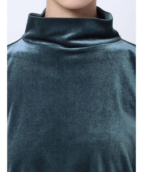 ELENDEEK（エレンディーク）の「ベロアハイネックカットソー（Tシャツ/カットソー・レディース・ライトブルー/ライトグリーン/ブラウン・FREE）」の8枚目の写真