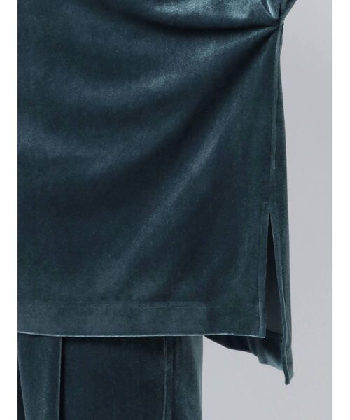 ELENDEEK（エレンディーク）の「ベロアハイネックカットソー（Tシャツ/カットソー・レディース・ライトブルー/ライトグリーン/ブラウン・FREE）」の17枚目の写真