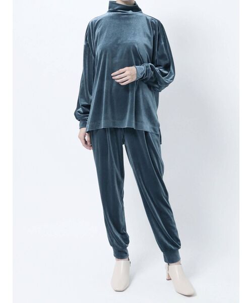 ELENDEEK（エレンディーク）の「ベロアハイネックカットソー（Tシャツ/カットソー・レディース・ライトブルー/ライトグリーン/ブラウン・FREE）」の20枚目の写真