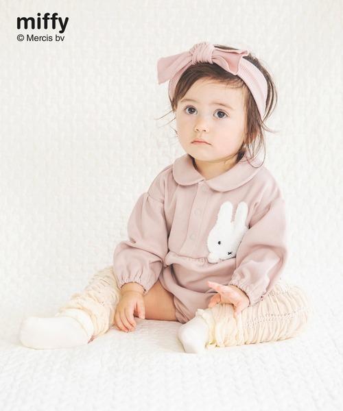 Miffy（ ミッフィー）の「【miffy/ミッフィー】衿つき長袖カバーオール（ロンパース・キッズ・ピンク/ブラウン・80/70）」の11枚目の写真