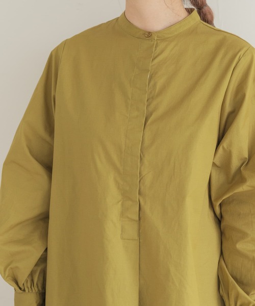 ITEMS URBANRESEARCH（アイテムズ アーバンリサーチ）の「ヒヨクシャツチュニック（シャツ/ブラウス・レディース・ブラック/オフホワイト/カーキ・FREE）」の15枚目の写真